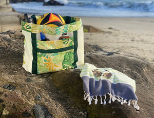 Batik Verdure Open Top Tote