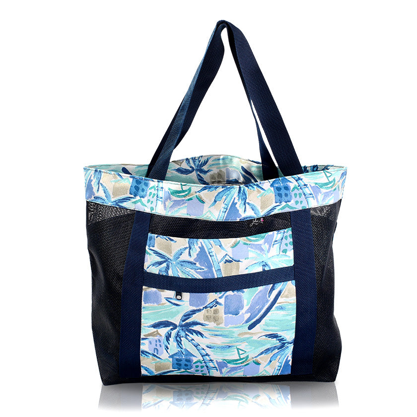 Seaside Shanty Open Top Tote in Navy