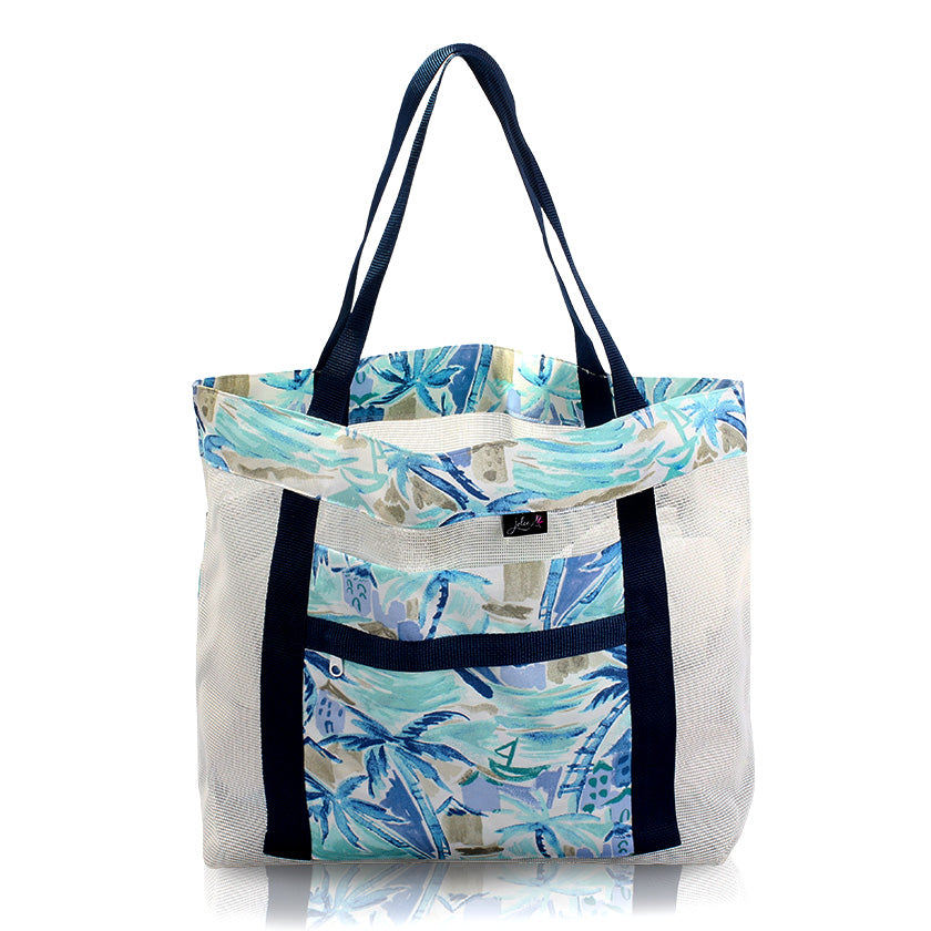 Seaside Shanty Open Top Tote in White
